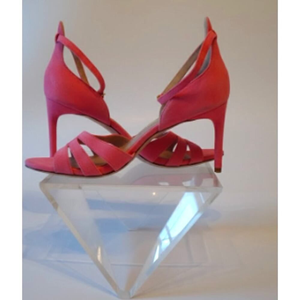 Cole Haan Women's Pink Suede Strapy Ankle Strappy Sandals Sz 9 NWOB 398
